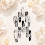 [Medusa] Handcrafted Press-on Nails, Medium-Long Luxury Design
