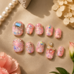 Purple luxury skin-brightening glitter